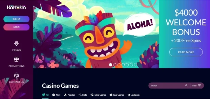 Kahuna casino